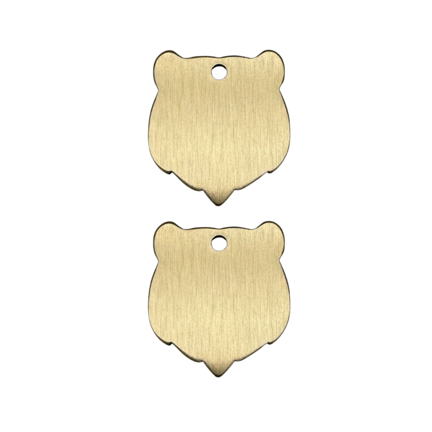 Médaille tête d'ours en laiton