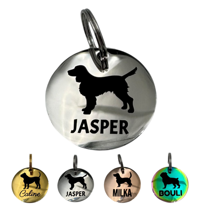 Médaille silhouette acier, vue verso