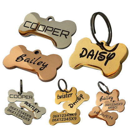 Médaille petit os en acier inoxydable pour chien – UNIKTAG