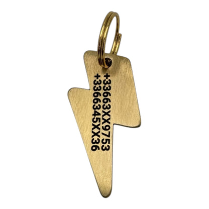 Médaille éclair laiton, vue verso