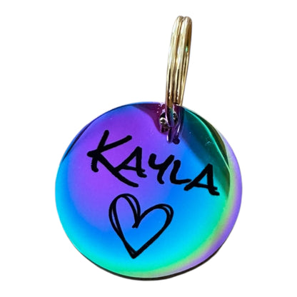 Médaille en acier inoxydable personnalisée avec motif au choix pour chien et chat