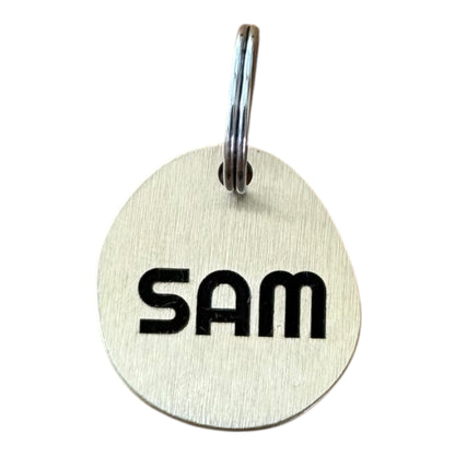 Médaille ovale en laiton pour chien et chat