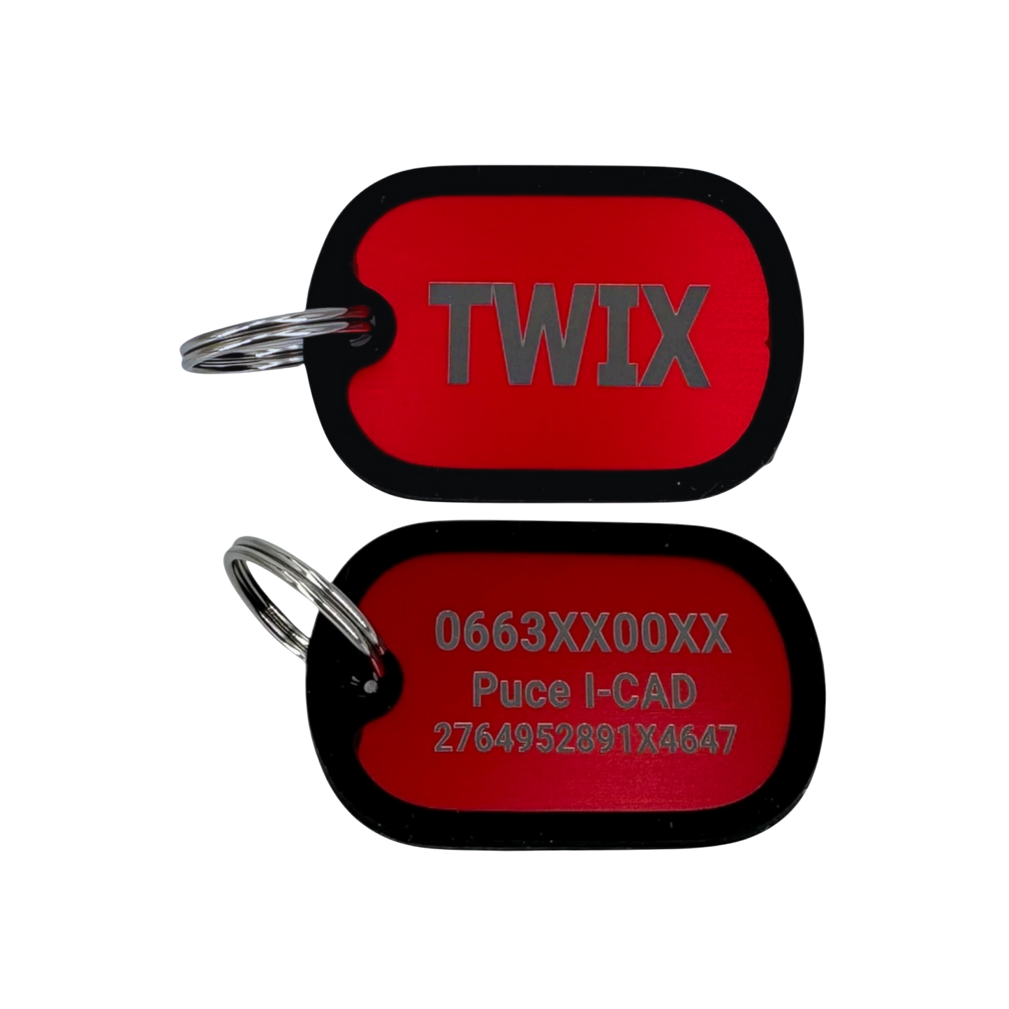 Médaille plaque en  aluminium avec bumper en silicone