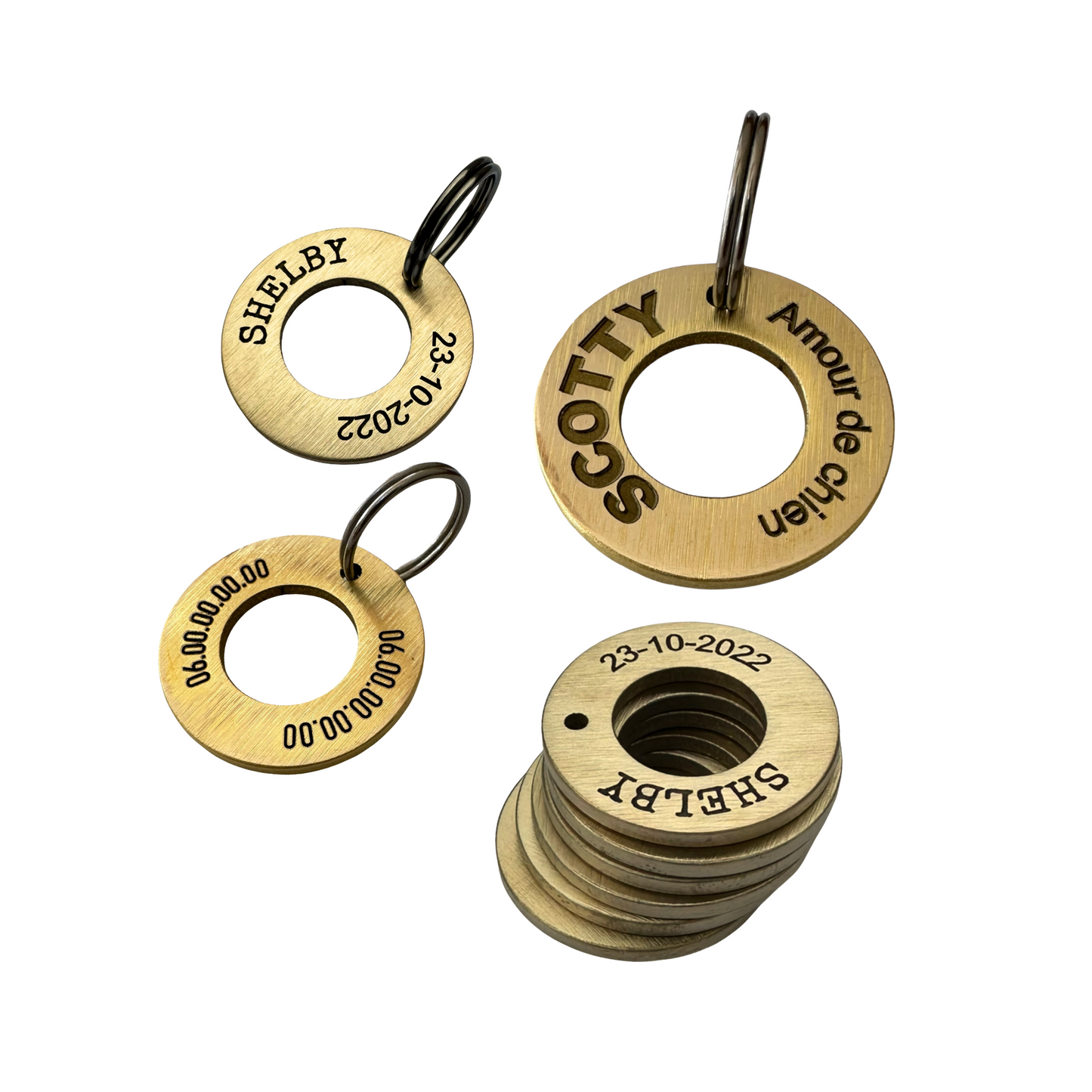 Brass washer medal 