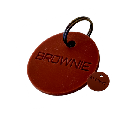 Médaille silicone, coloris marron