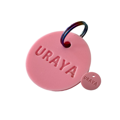 Médaille silicone, coloris rose