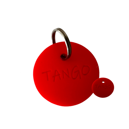 Médaille silicone avec gravure du prénom