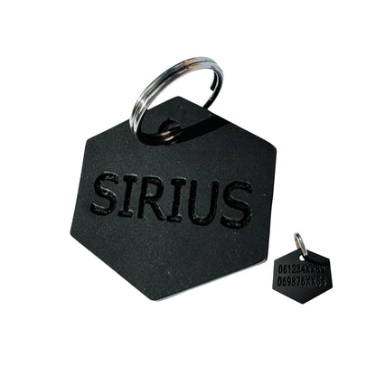 Médaille diamant silicone, coloris noir