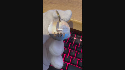 Médaille Edition Spéciale en Acier Inoxydable Irisé Personnalisée pour Chien et Chat