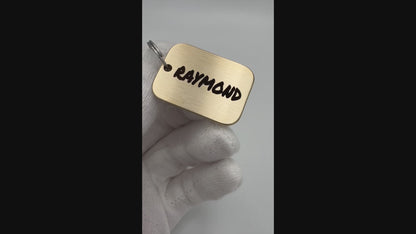 QR Code Medal Brass ID Plate