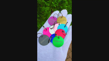 UNIKTAG - Round aluminum medal - Lightweight, colorful and customizable 