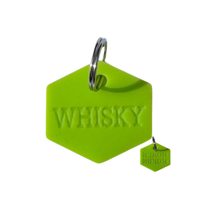 Médaille diamant silicone, coloris vert